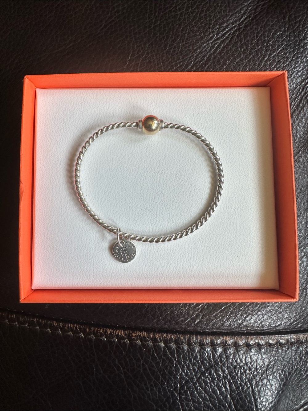 Cape Cod Jewelers Twist Single Ball Bracelet - 14k Gold + Sterling Silver
